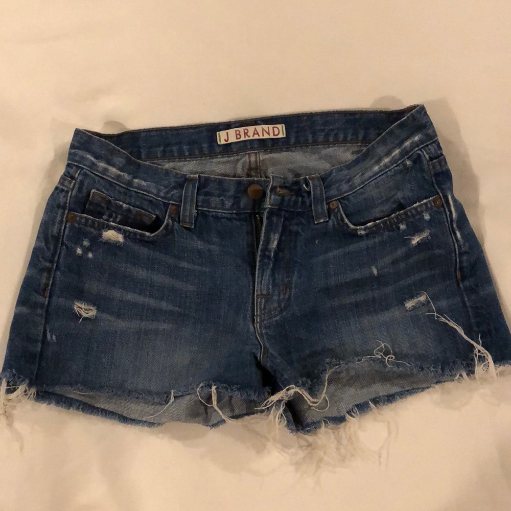 J Brand cut off denim shorts